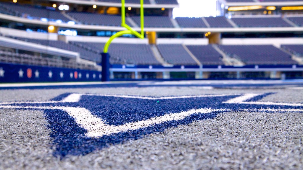 AT&T Stadium which includes interior views