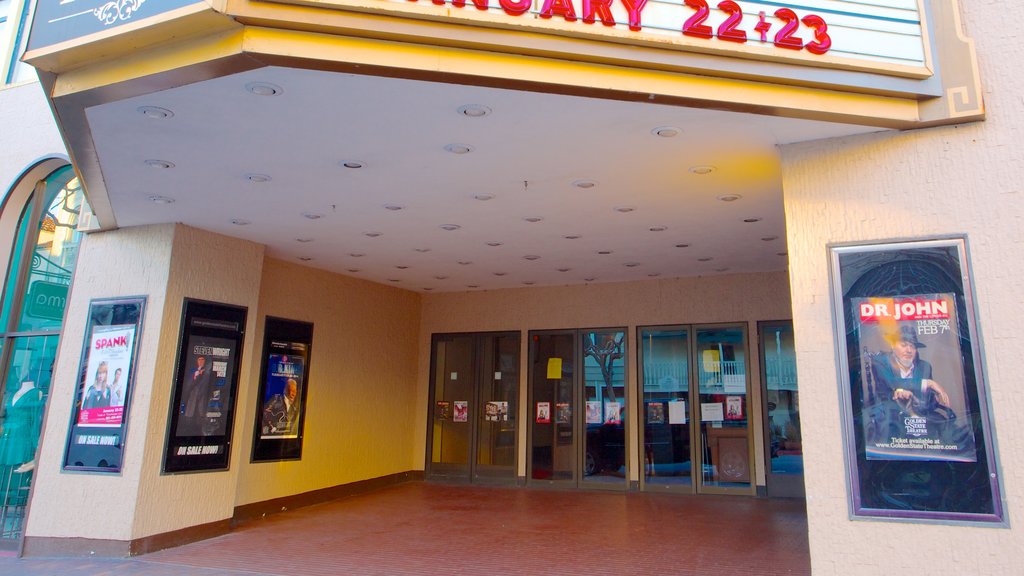 Teatro Golden State Theatre que incluye escenas de teatro