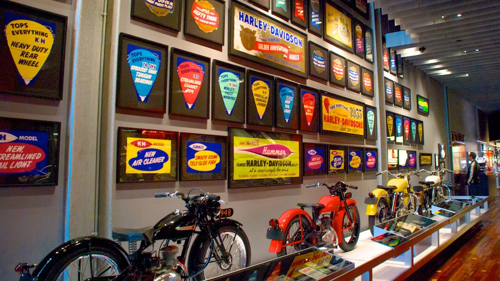 Harley-Davidson Museum showing interior views