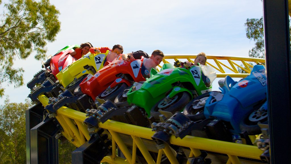 Dreamworld showing rides