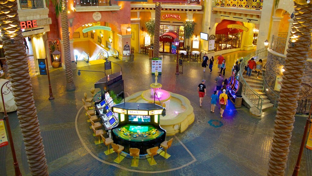 The Quarter at Tropicana showing shopping and interior views