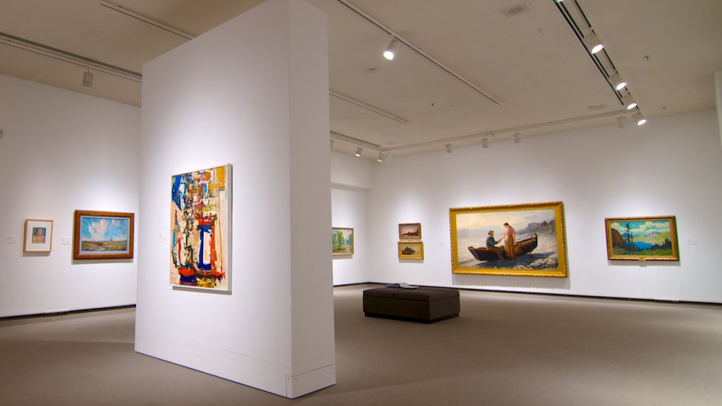 Mackenzie Art Gallery featuring art and interior views