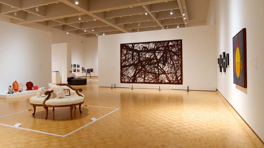 Mackenzie Art Gallery which includes interior views and art