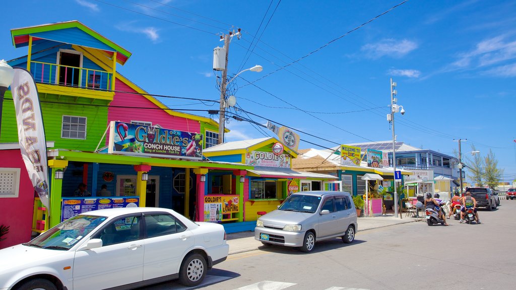 Arawak Cay caracterizando cenas de rua e uma cidade pequena ou vila