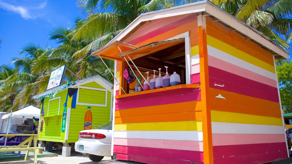 Arawak Cay showing drinks or beverages and tropical scenes