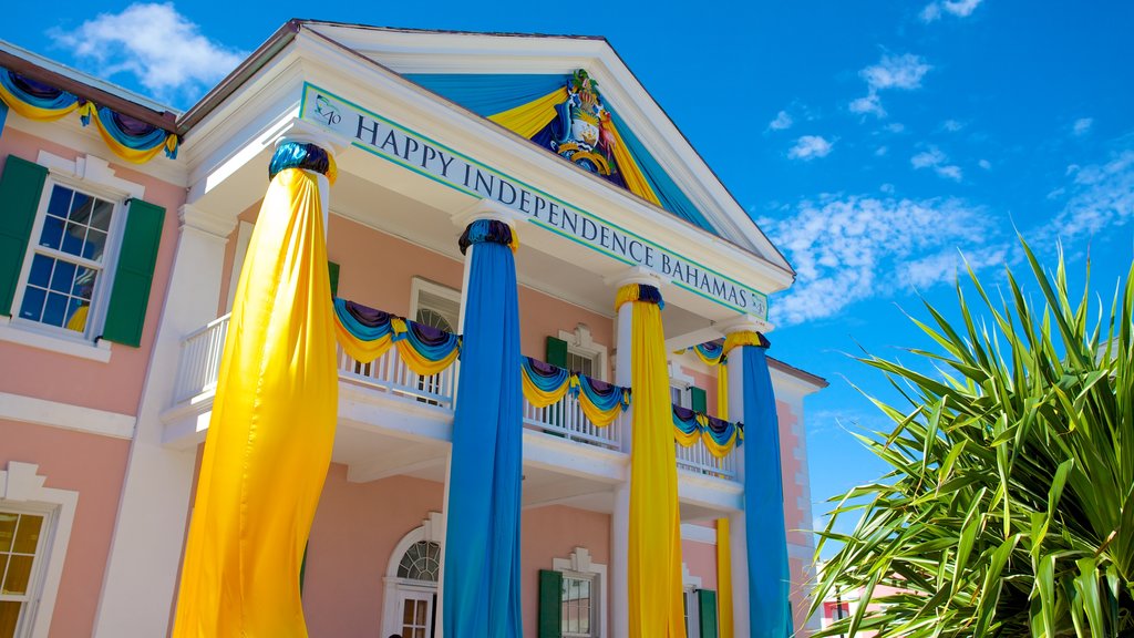 Parliament House which includes heritage architecture and an administrative building