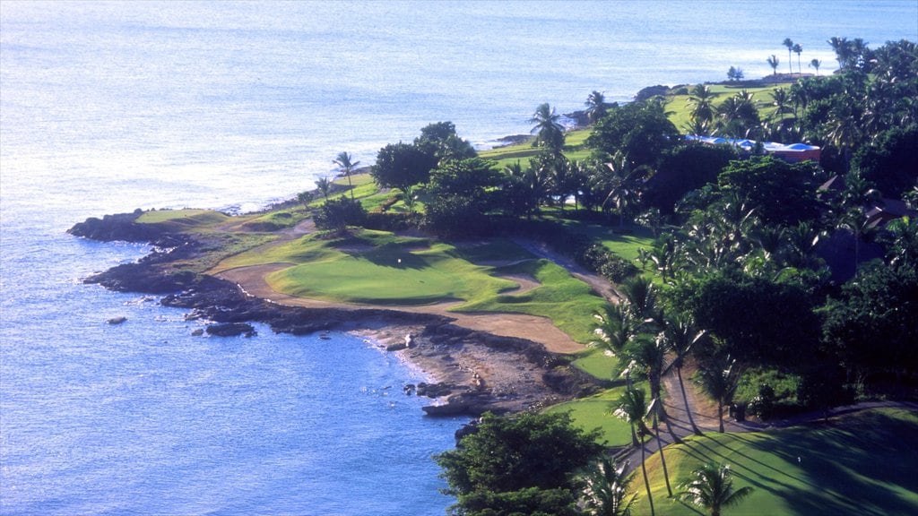 Puerto deportivo de Casa de Campo ofreciendo vista general a la costa, escenas tropicales y vista panorámica