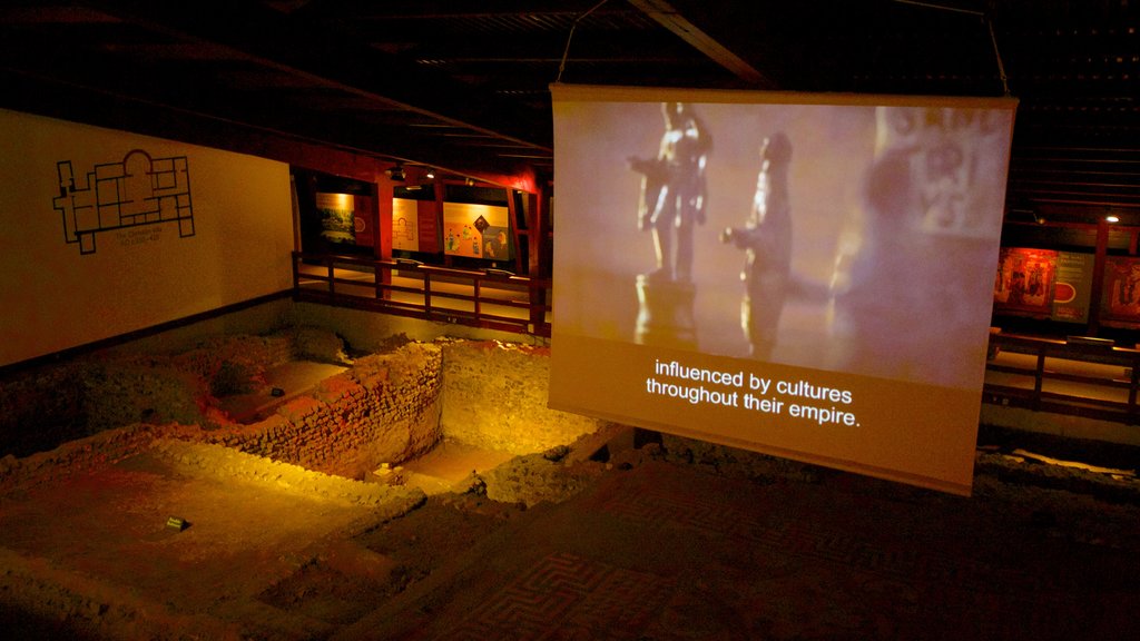 Lullingstone Roman Villa showing interior views