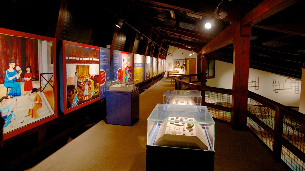 Lullingstone Roman Villa featuring interior views