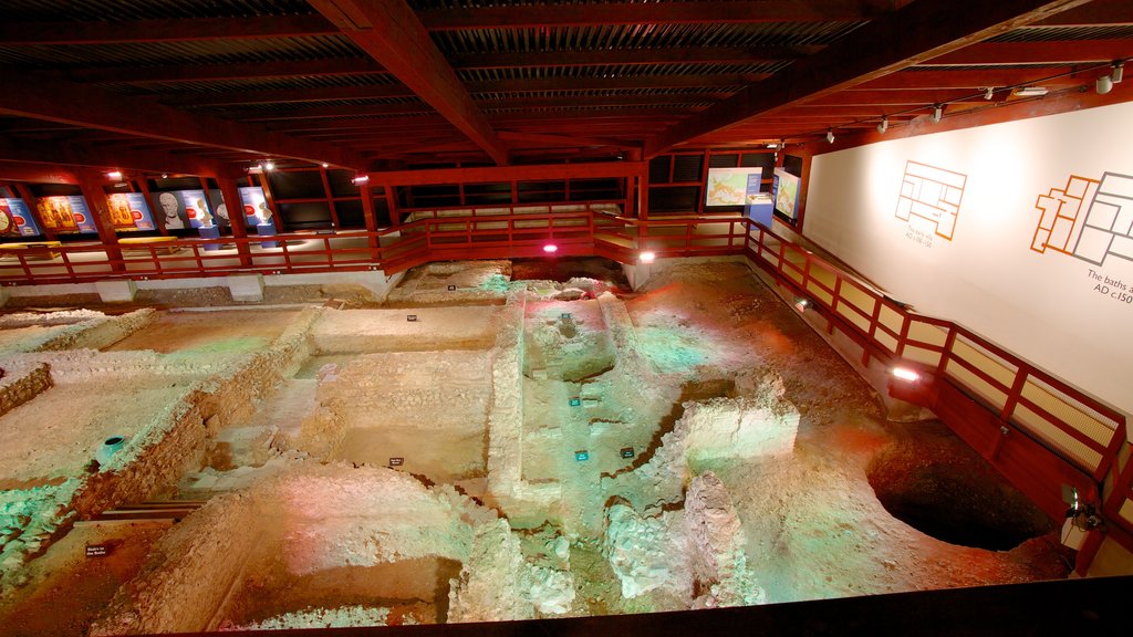 Lullingstone Roman Villa featuring interior views