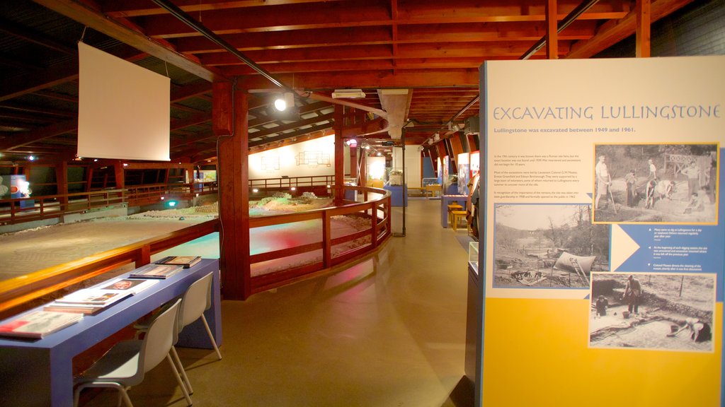 Lullingstone Roman Villa showing interior views