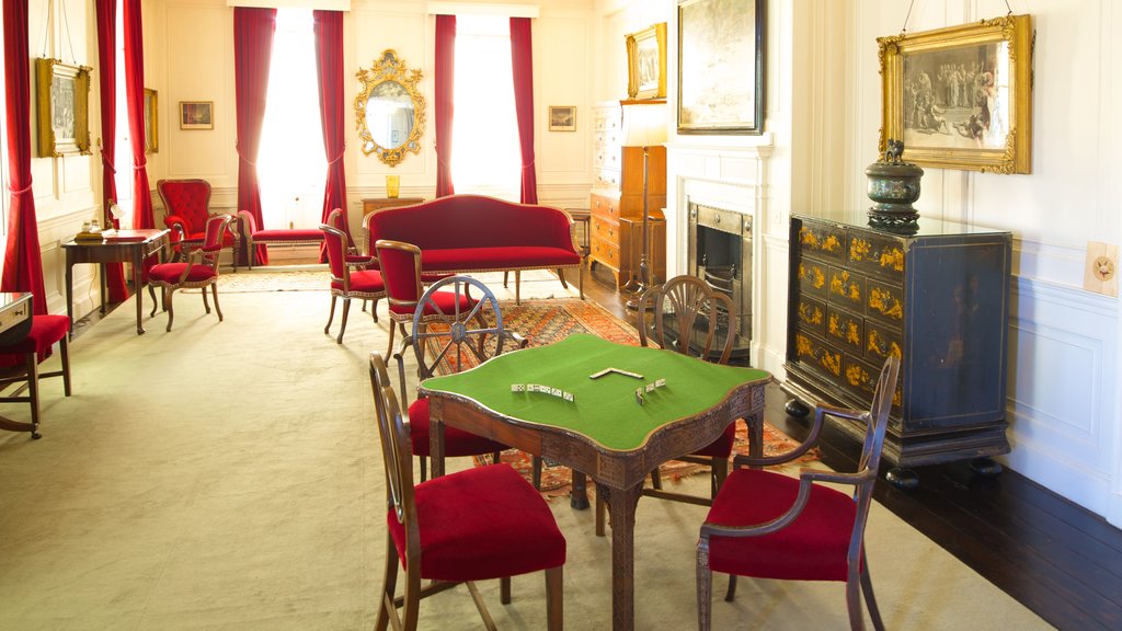 Walmer Castle and Gardens showing interior views and heritage elements