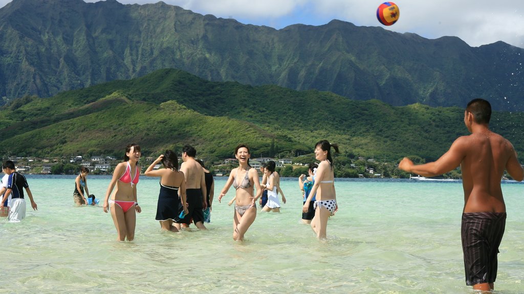 Kaneohe featuring mountains, swimming and general coastal views