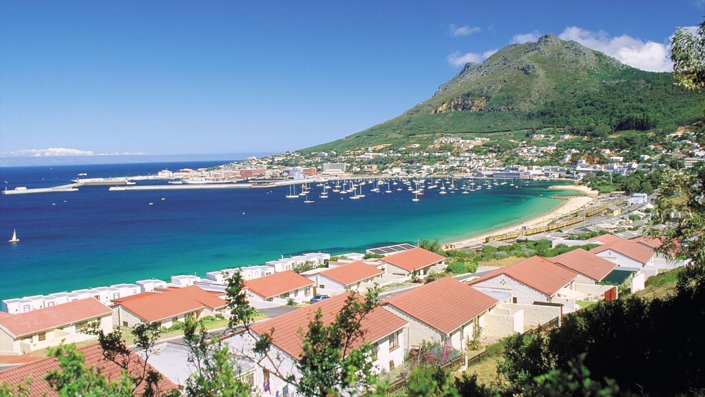 Simon\'s Town featuring mountains, boating and general coastal views