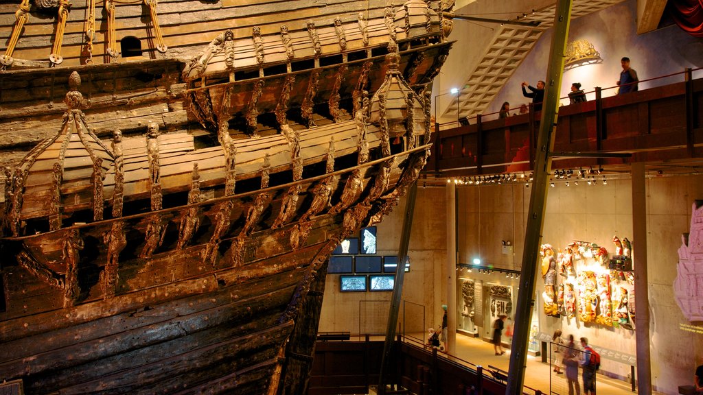 Vasa Museum showing interior views