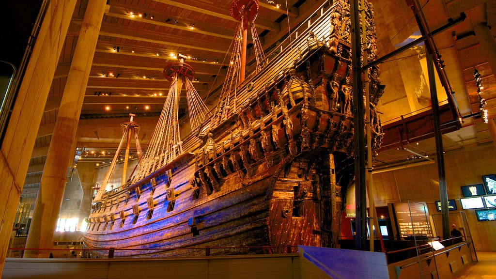 Vasa Museum showing interior views