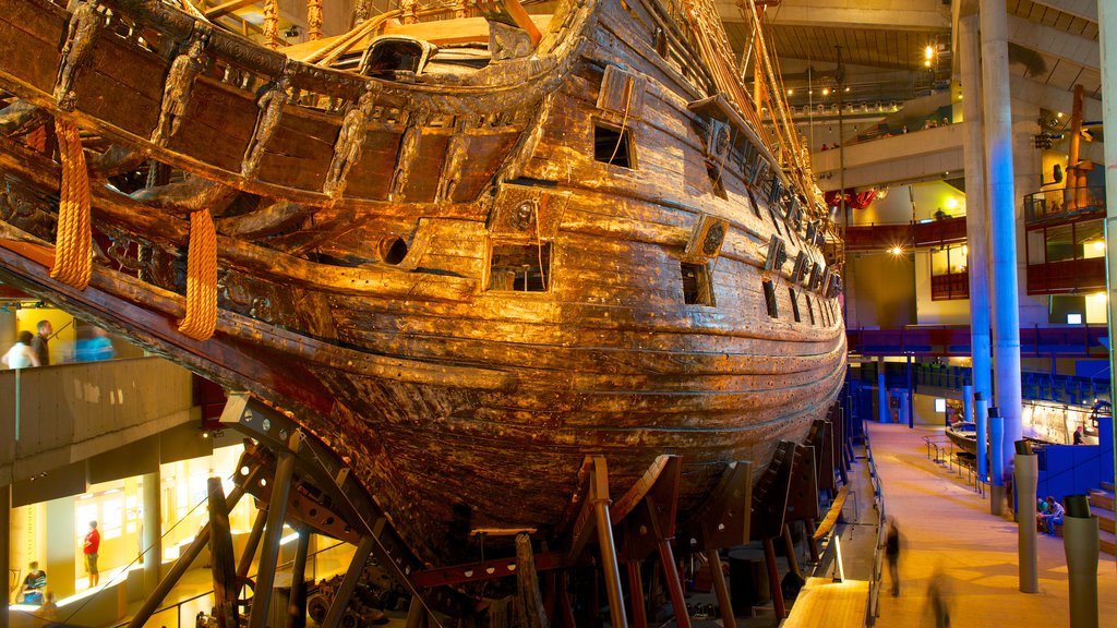 Vasa Museum showing interior views