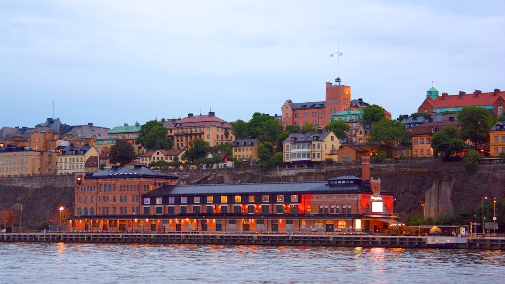 Fotografiska showing a river or creek and a city