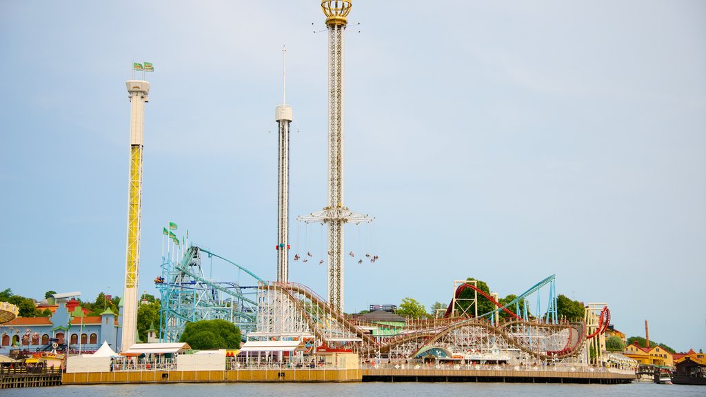 Tivoli Grona Lund which includes rides