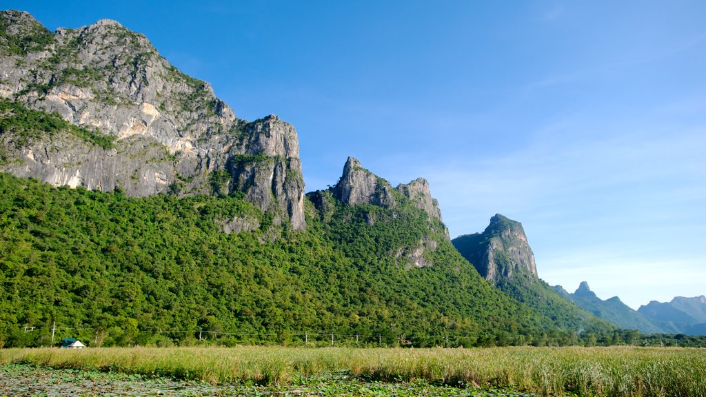 Sam Roi Yot National Park featuring mountains, wetlands and landscape views