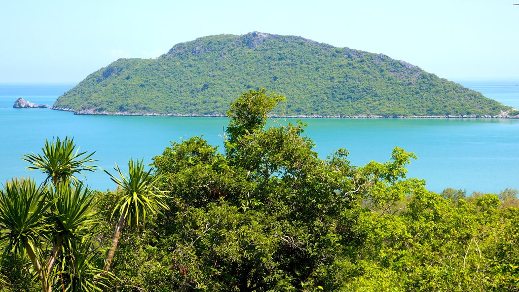 Khao Sam Roi Yot National Park mostrando escenas tropicales, vistas de paisajes y imágenes de una isla