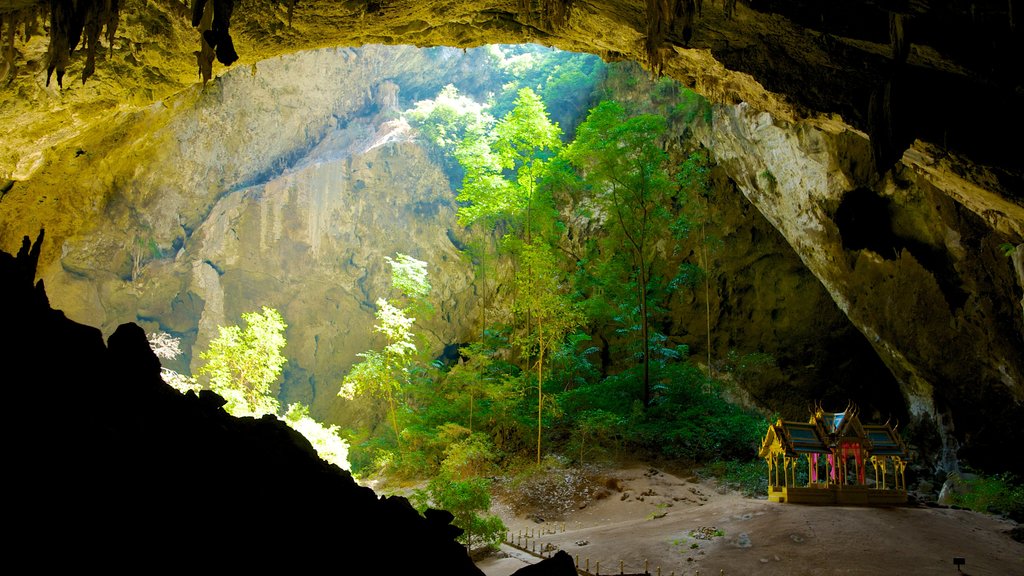 Sam Roi Yot National Park featuring caves and landscape views