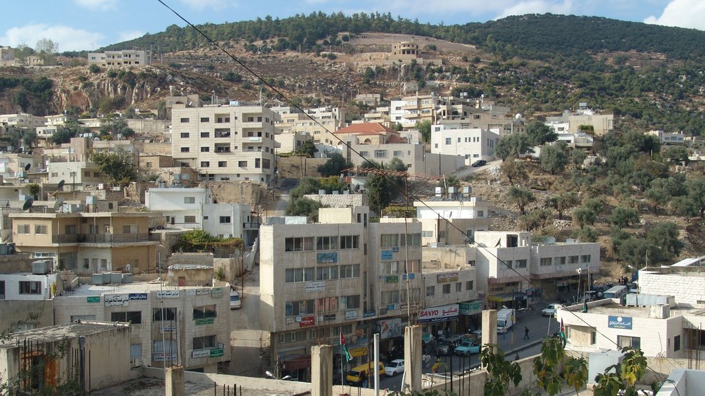 Ajloun showing a city