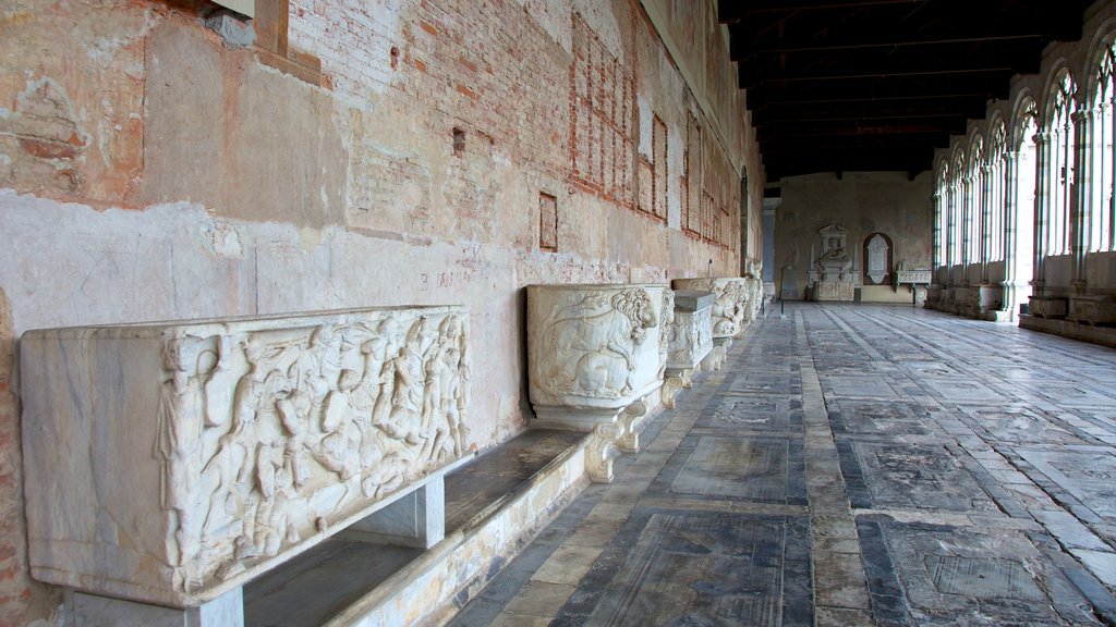 Camposanto showing heritage architecture, interior views and a monument