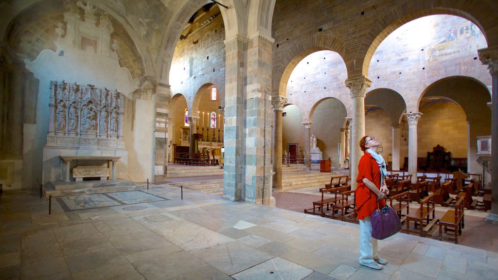 Basilica di San Frediano which includes a church or cathedral, interior views and religious aspects