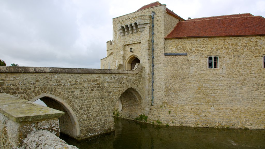 Leeds Castle featuring heritage architecture and a castle