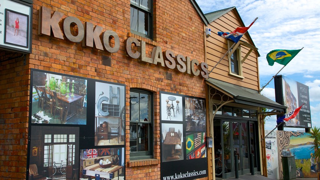 Ponsonby showing shopping and signage