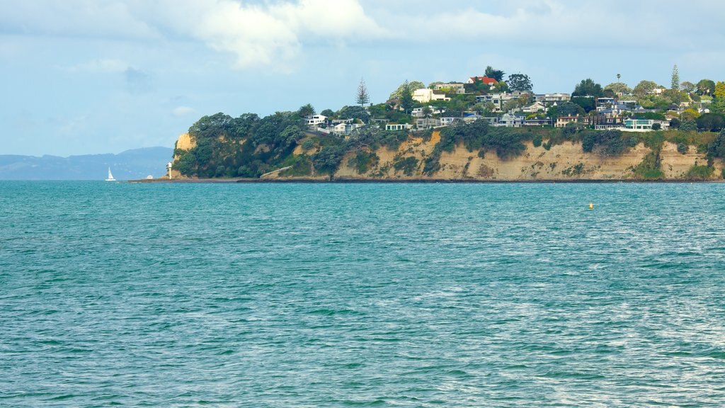 Mission Bay showing general coastal views and a coastal town