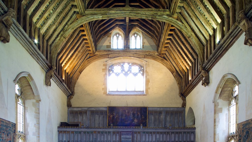 Penshurst Place and Gardens featuring interior views and heritage architecture