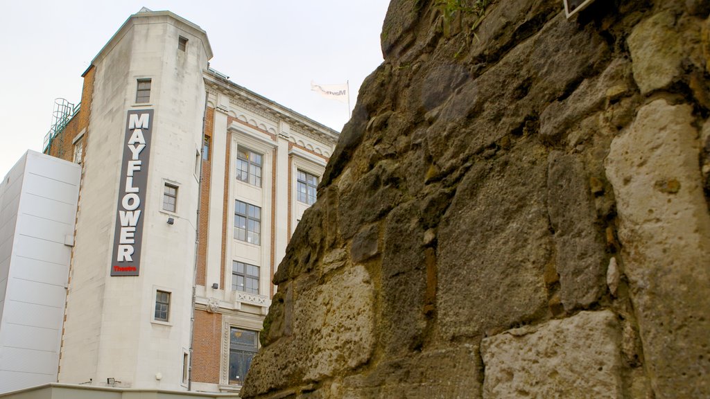 Mayflower Theatre which includes signage and theatre scenes