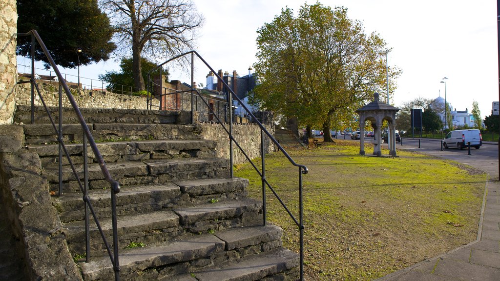 Old City Walls showing building ruins