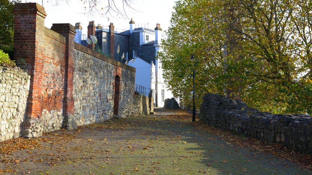 Oude stadsmuren bevat een ruïne