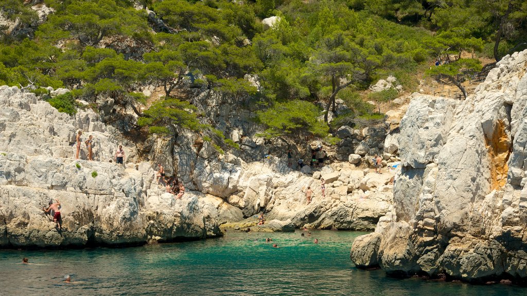 Calanques featuring rocky coastline