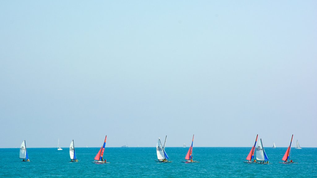 Nice showing windsurfing and general coastal views