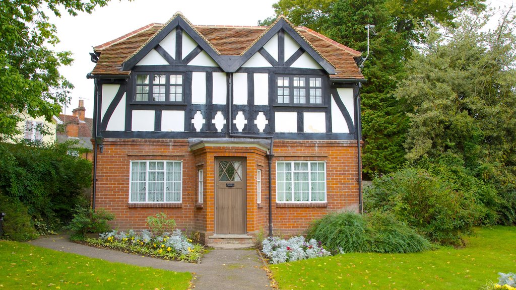 Colchester Castle Park which includes a house