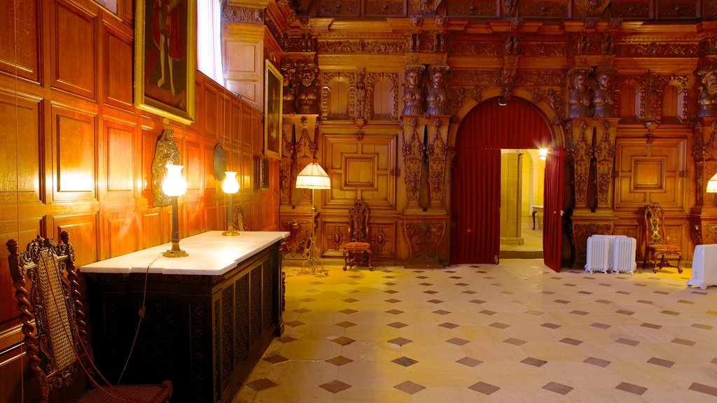 Audley End House showing a house, interior views and heritage architecture