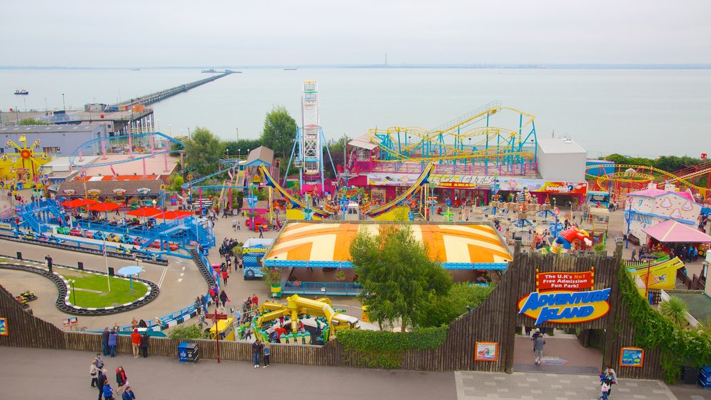 Adventure Island showing rides