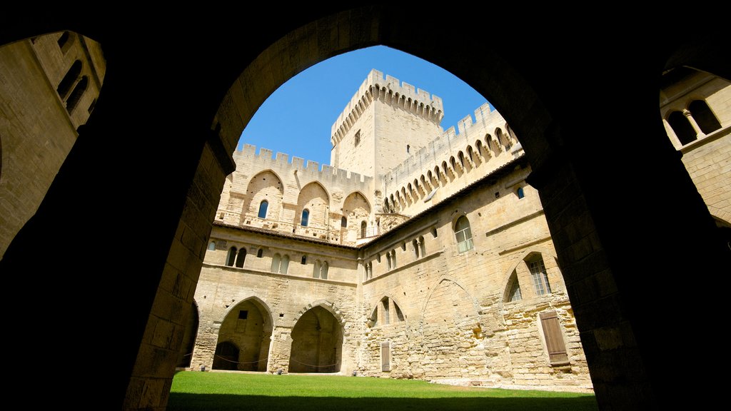 Palais des Papes featuring a castle and heritage architecture