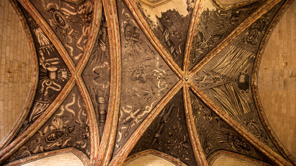 Palais des Papes showing heritage architecture, heritage elements and interior views