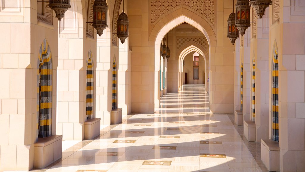 Muscat featuring religious elements and a mosque