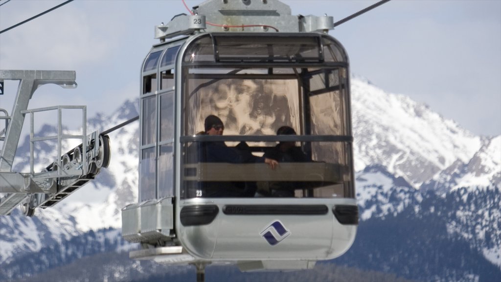 Vail Ski Resort featuring a gondola and snow