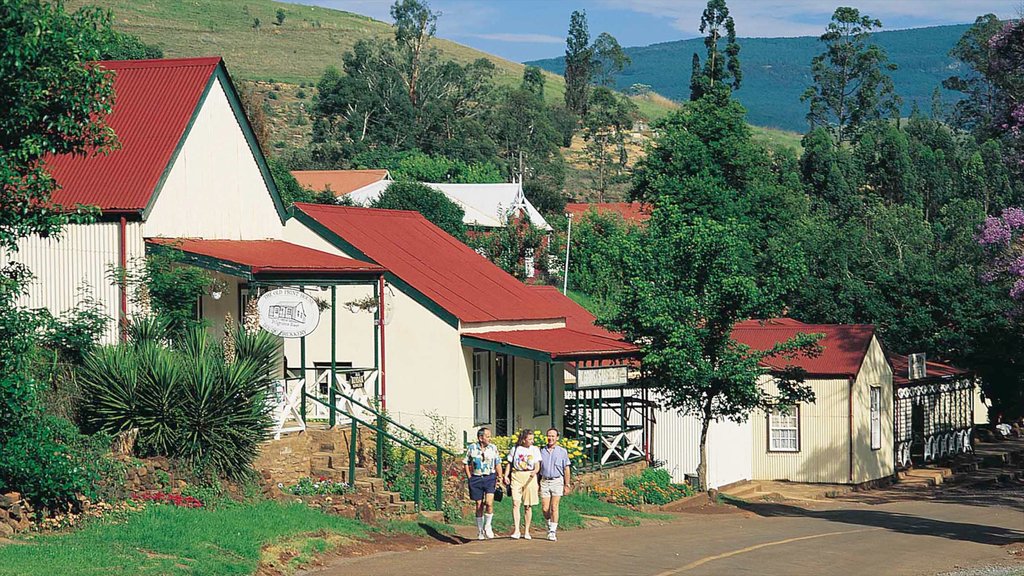 Pilgrims Rest featuring a small town or village, a house and street scenes