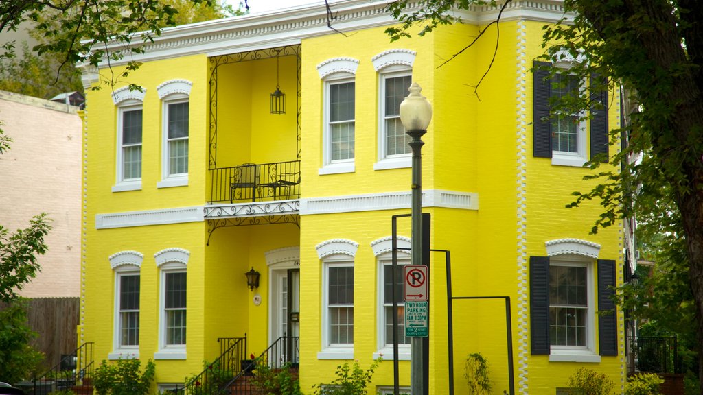 Foggy Bottom which includes heritage elements and a house