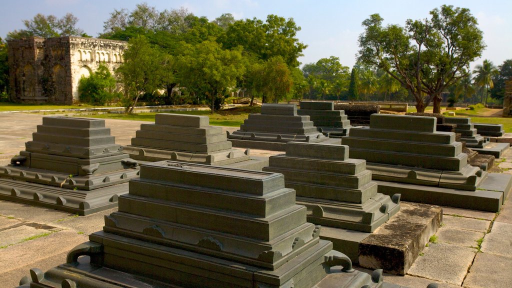 Tumbas de Qutub Shahi caracterizando um memorial e um cemitério