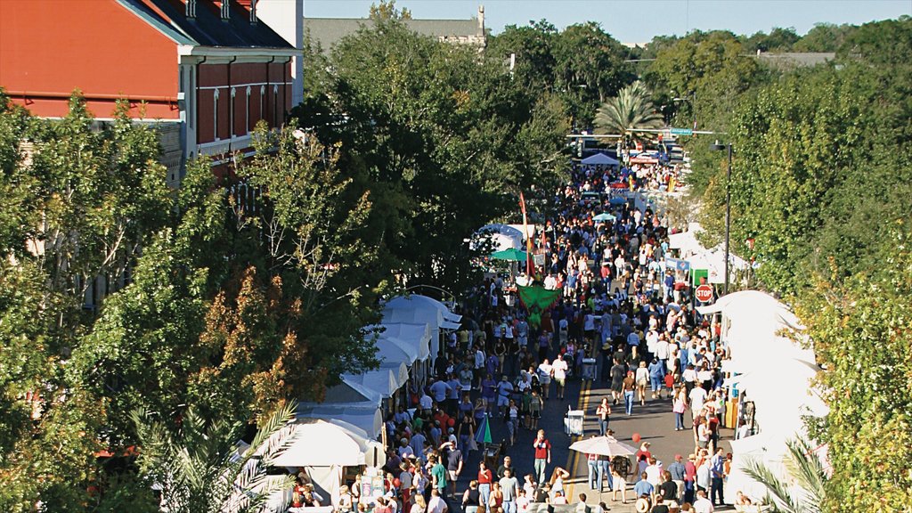 Gainesville showing markets, a festival and street scenes