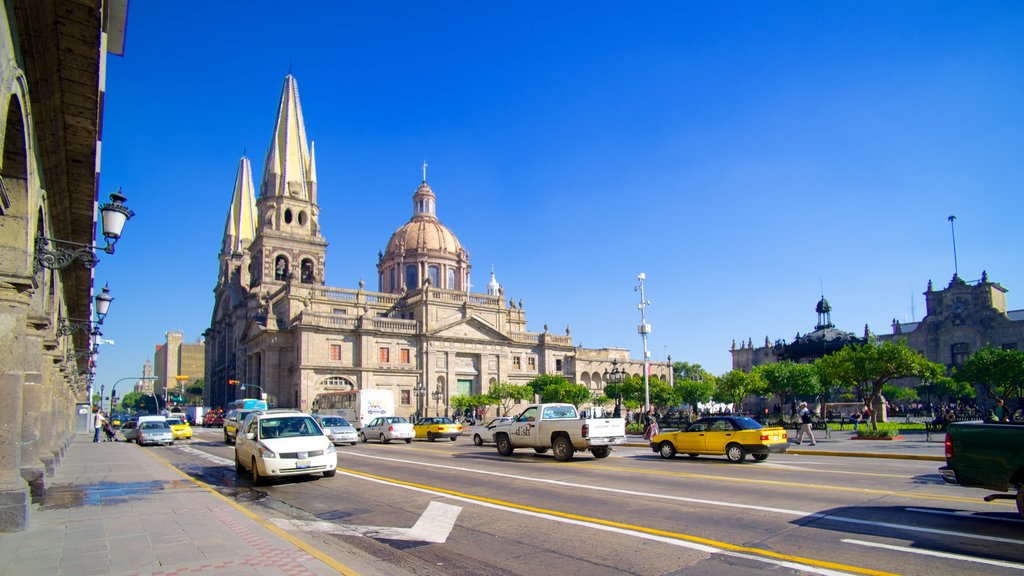 Metropolitan Cathedral featuring street scenes, a city and a church or cathedral